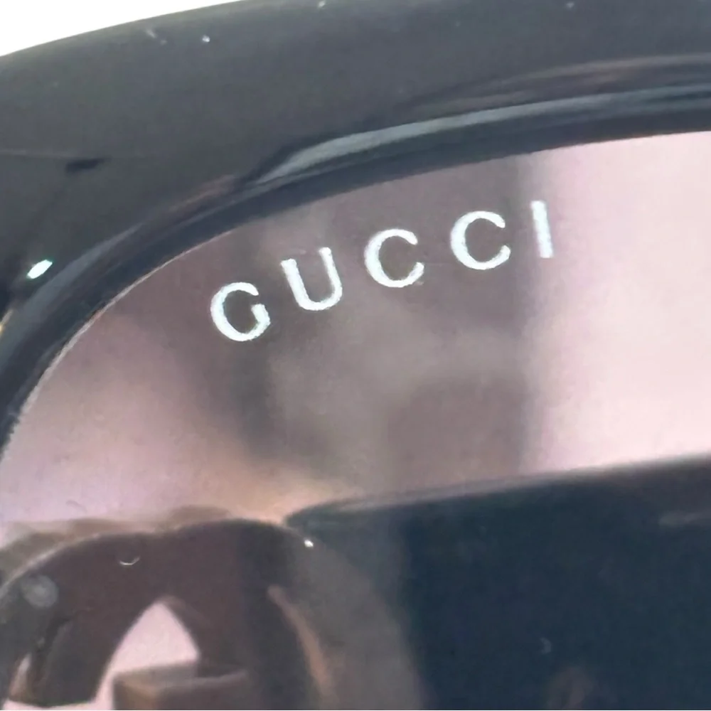 Gucci GG1029SA Black Oversized Square Sunglasses 57mm Gradient Lense #YoloLuxe - Picture 12 of 14